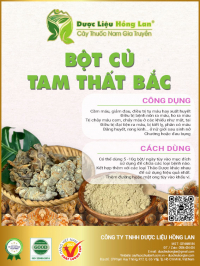 Bột Củ Tam Thất Bắc 0