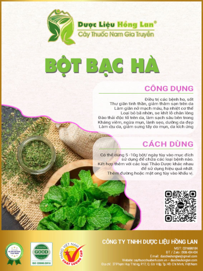 Bột Cây Bạc Hà