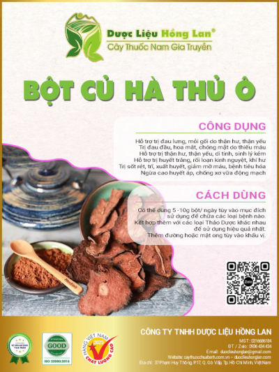 Bột Củ Hà Thủ Ô Đỏ