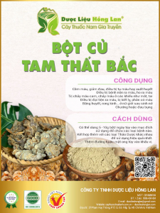 Bột Củ Tam Thất Bắc