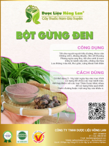 Bột Củ Gừng Đen