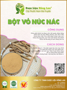 Bột Vỏ Cây Núc Nác
