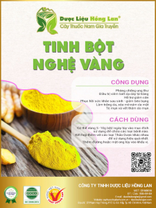 Bột Tinh Bột Nghệ Vàng