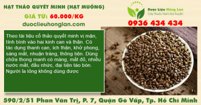 Hạt Thảo Quyết Minh (hạt muồng)