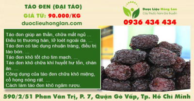 Táo Đen (Đại táo)