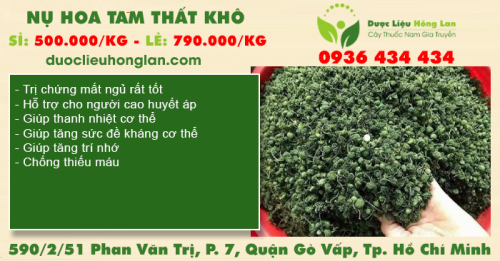 Nụ Hoa Tam Thất khô