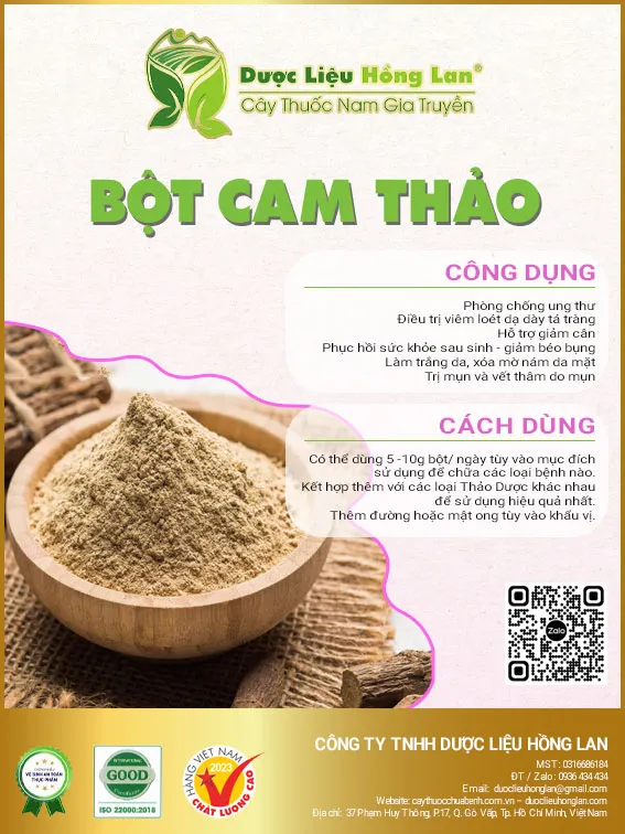 Bột Cam Thảo