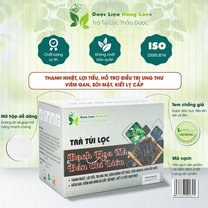 Trà Túi Lọc Bạch Hoa Xà Bán Chi Liên