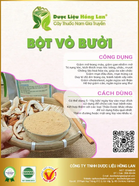 Bột Vỏ Bưởi