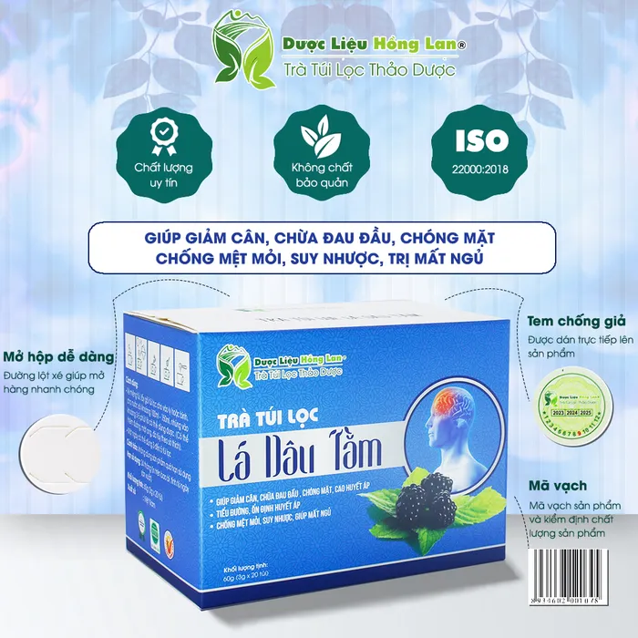 Trà Túi Lọc Lá Dâu Tằm