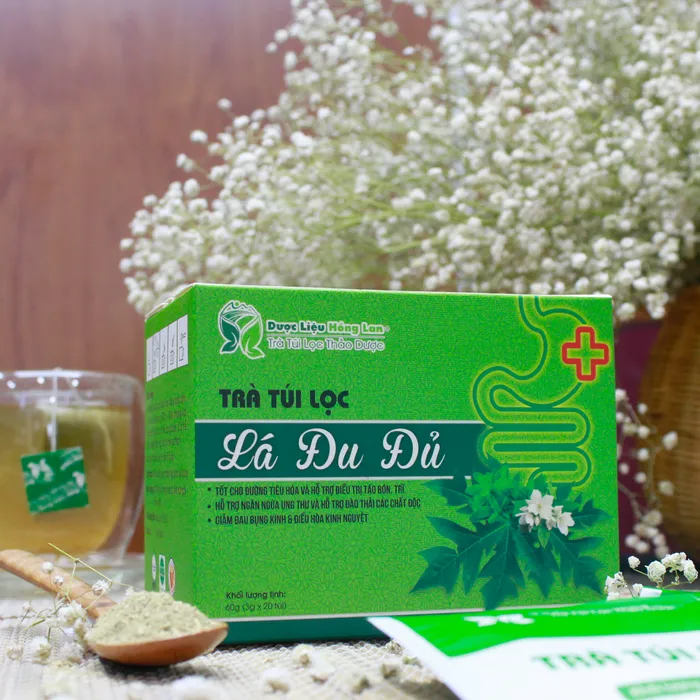 Trà Túi Lọc Lá Đu Đủ Đực 4