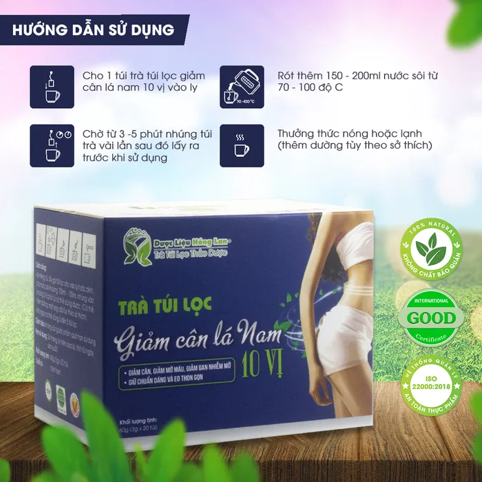 Trà Túi Lọc Giảm Cân Lá Nam 10 Vị 4