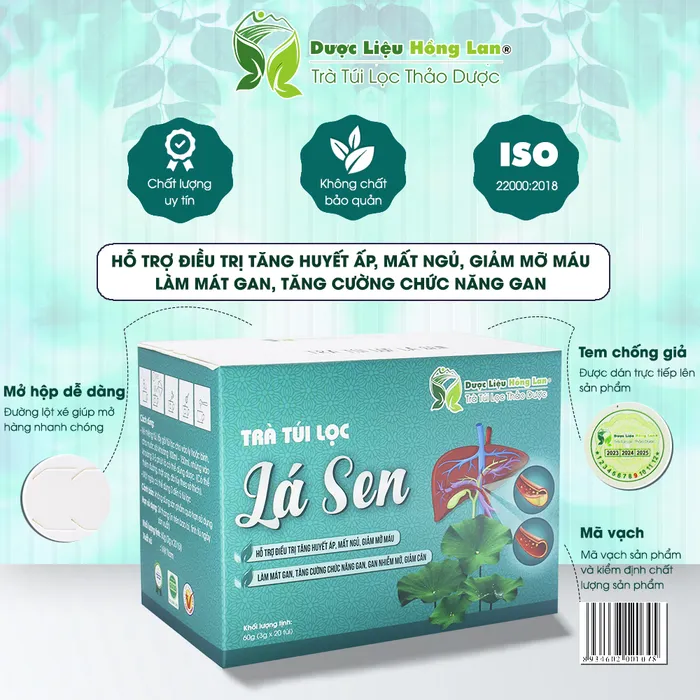 Trà Túi Lọc Lá Sen