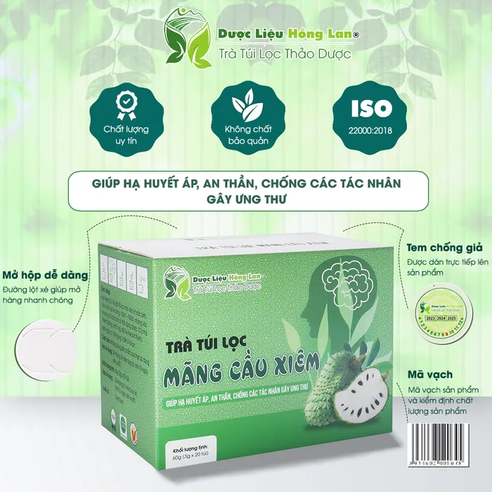 Trà Túi Lọc Trái Mãng Cầu Xiêm 
