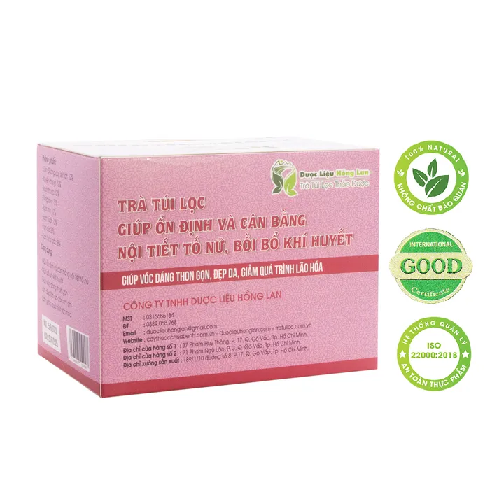 Trà Túi Lọc Hỗ Trợ Ổn Định Và Cân Bằng Nội Tiết Tố Nữ 2