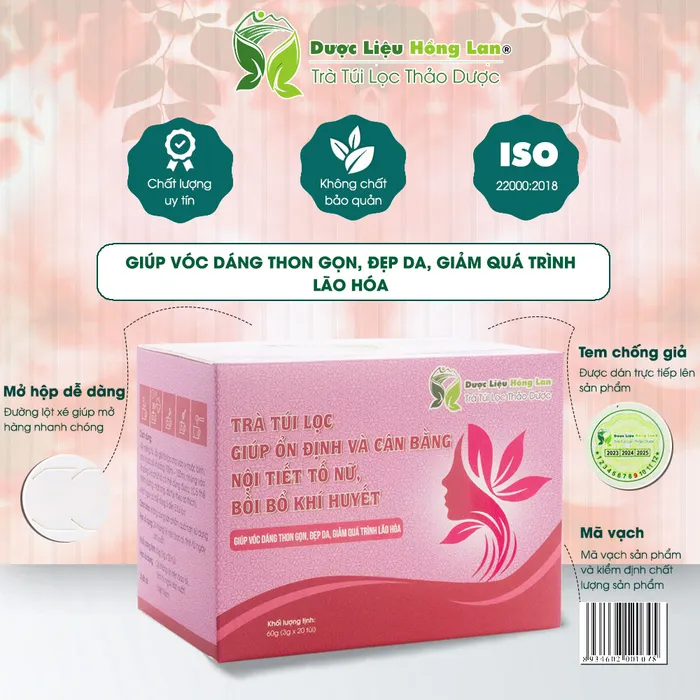 Trà Túi Lọc Hỗ Trợ Ổn Định Và Cân Bằng Nội Tiết Tố Nữ