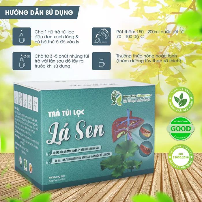 Trà Túi Lọc Lá Sen 3