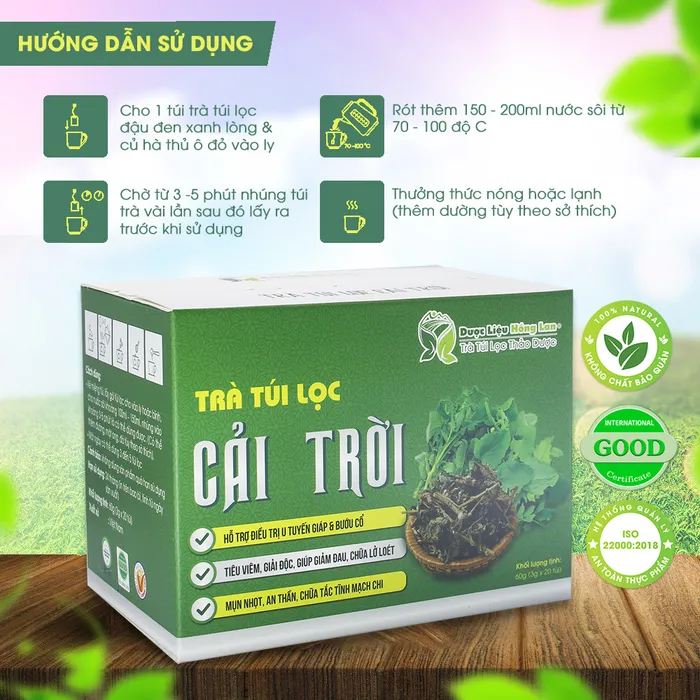 Trà Túi Lọc Cây Rau Cải Trời 4