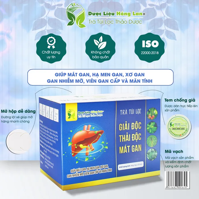 Trà Túi Lọc Giải Độc Mát Gan