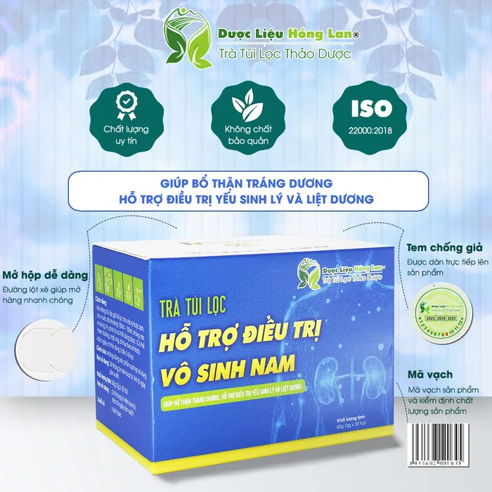 Trà Túi Lọc Hỗ Trợ Điều Trị Vô Sinh Nam