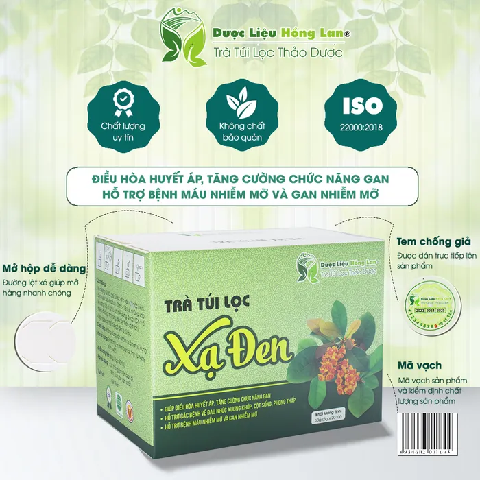 Trà Túi Lọc Cây Xạ Đen