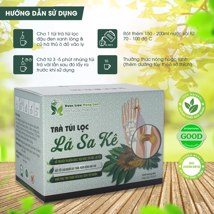 Trà Túi Lọc Lá Cây Sa Kê 3