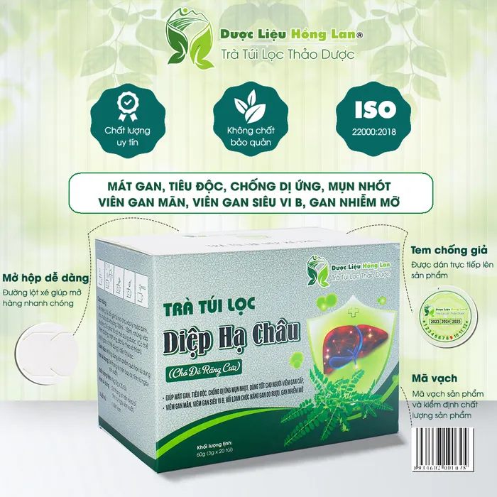 Trà Túi Lọc Cây Chó Đẻ (Cây Diệp Hạ Châu)