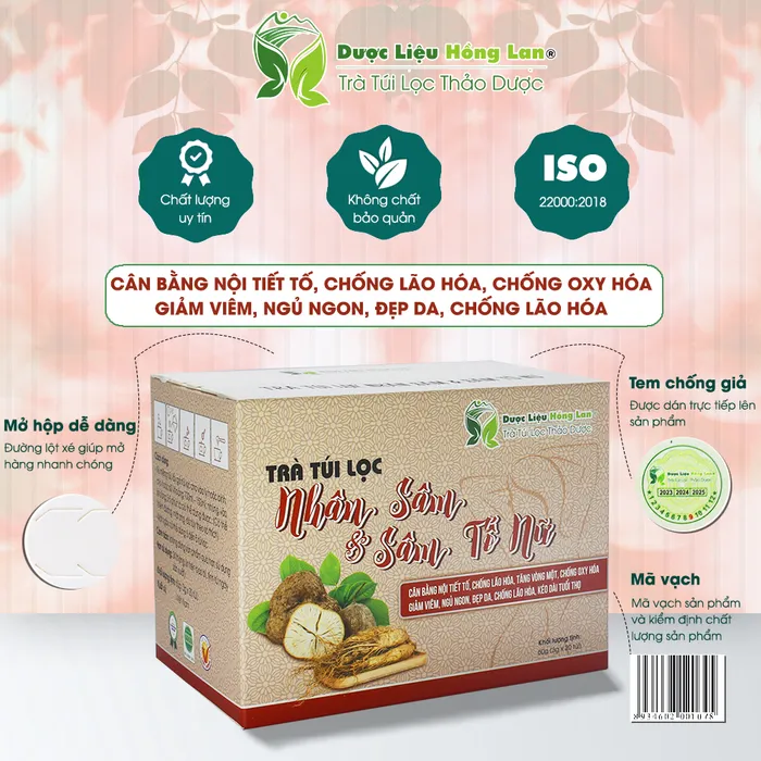  Trà Túi Lọc Nhân Sâm & Sâm Tố Nữ
