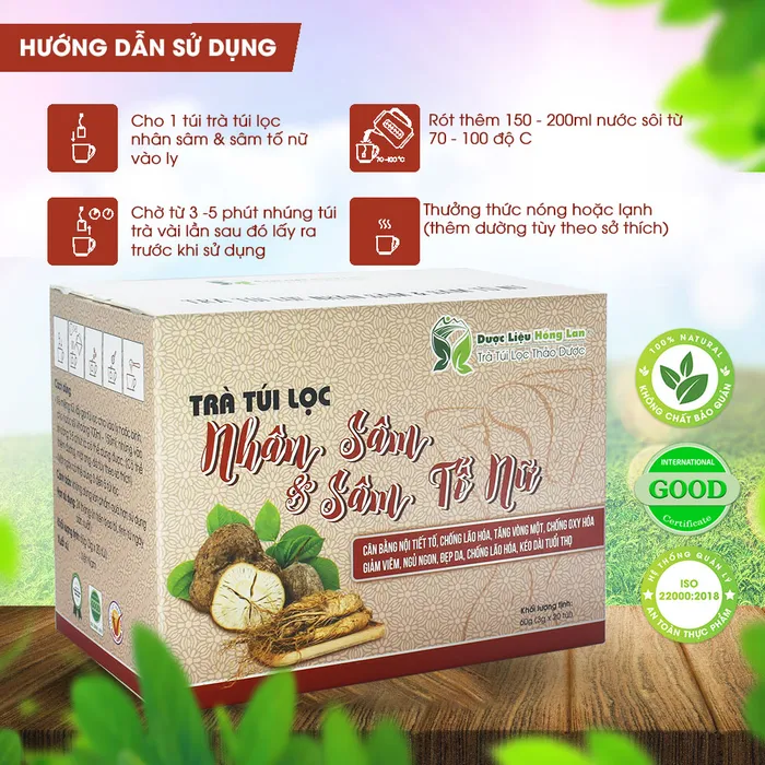  Trà Túi Lọc Nhân Sâm & Sâm Tố Nữ 4