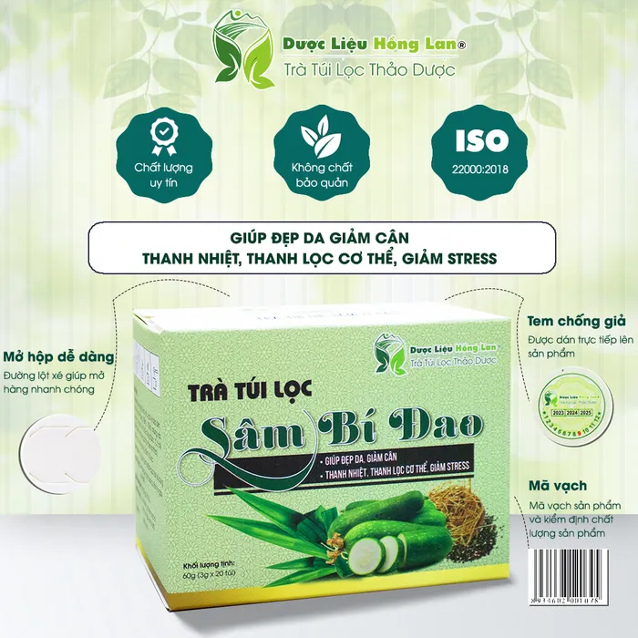 Trà Túi Lọc Sâm Bí Đao