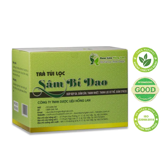 Trà Túi Lọc Sâm Bí Đao 2