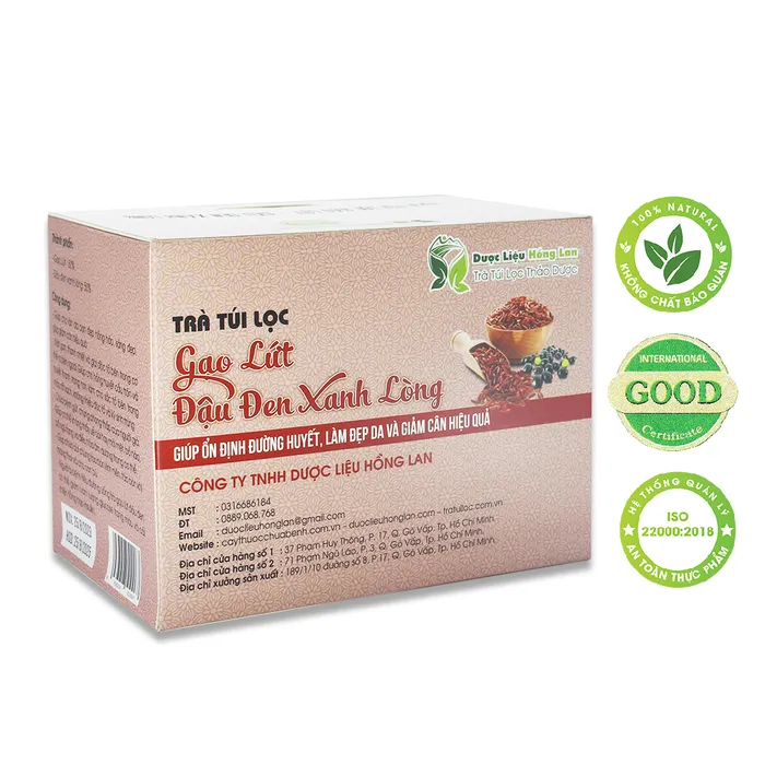 Trà túi Lọc Gạo Lứt Đậu Đen 2