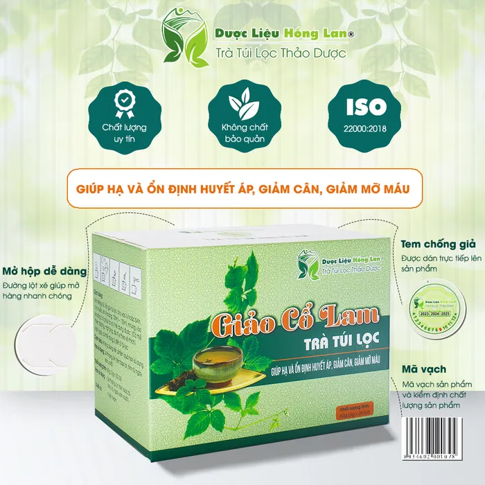 Trà Túi Lọc Giảo Cổ Lam