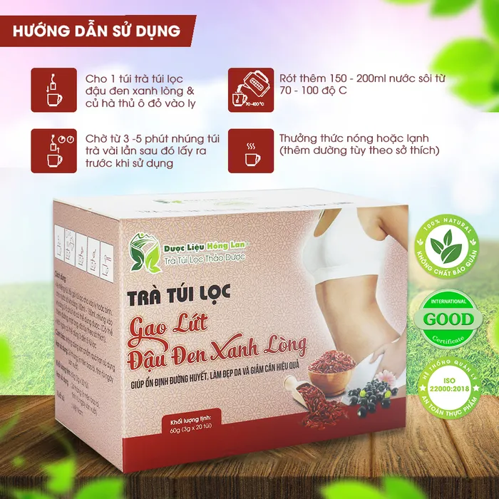 Trà túi Lọc Gạo Lứt Đậu Đen 4