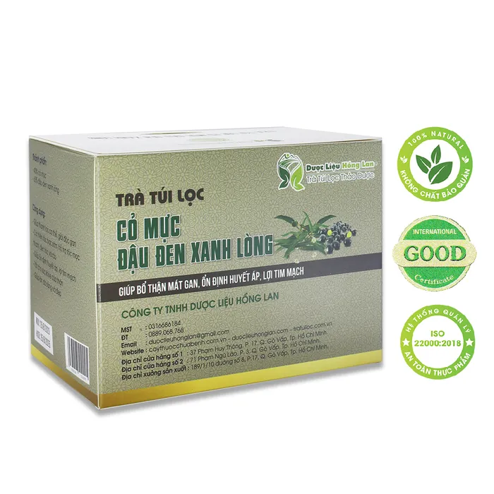 Trà Túi Lọc Cây Cỏ Mực Đậu Đen Xanh Lòng 2