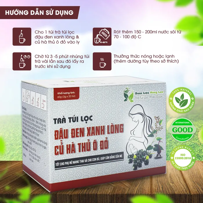 Trà Túi Lọc Đậu Đen Xanh Lòng Củ Hà Thủ Ô Đỏ  4