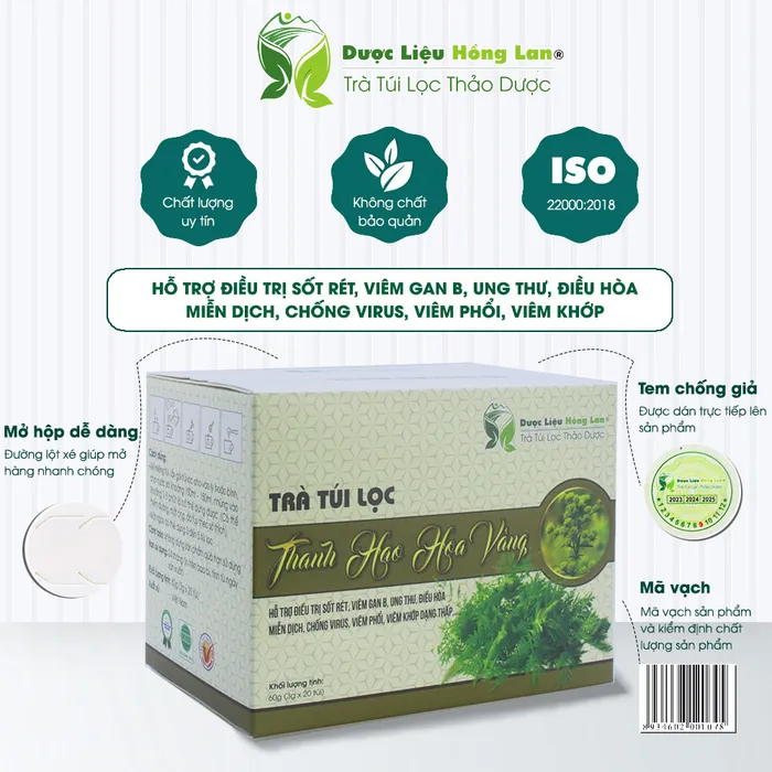 Trà Túi Lọc Cây Thanh Hao Hoa Vàng