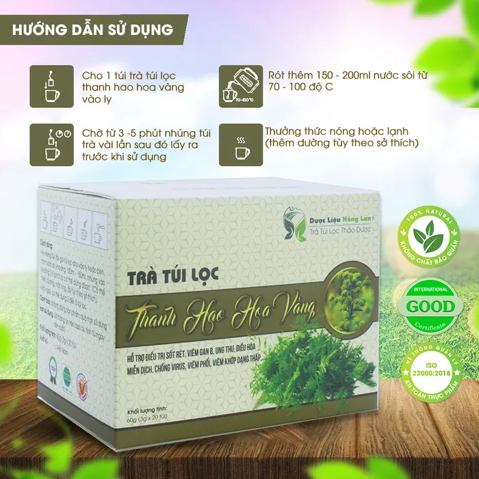 Trà Túi Lọc Cây Thanh Hao Hoa Vàng 5