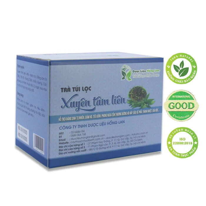 Trà Túi Lọc Xuyên Tâm Liên 2
