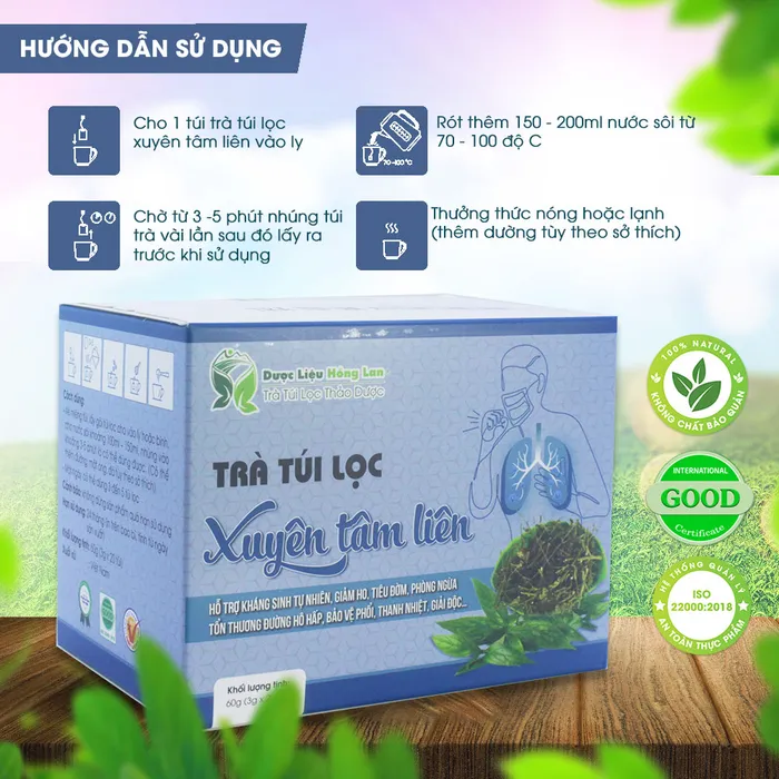 Trà Túi Lọc Xuyên Tâm Liên 3