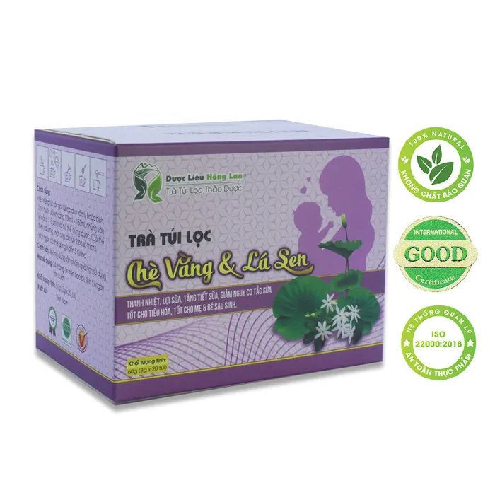 Trà túi lọc Cây Chè Vằng & Lá Sen 1